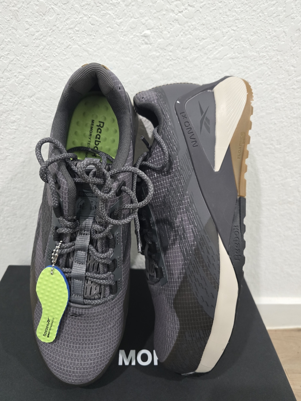 Reebok Unisex Nano X1 Adventure Composite Toe Shoes - Gray/Black - Picture 5 of 7